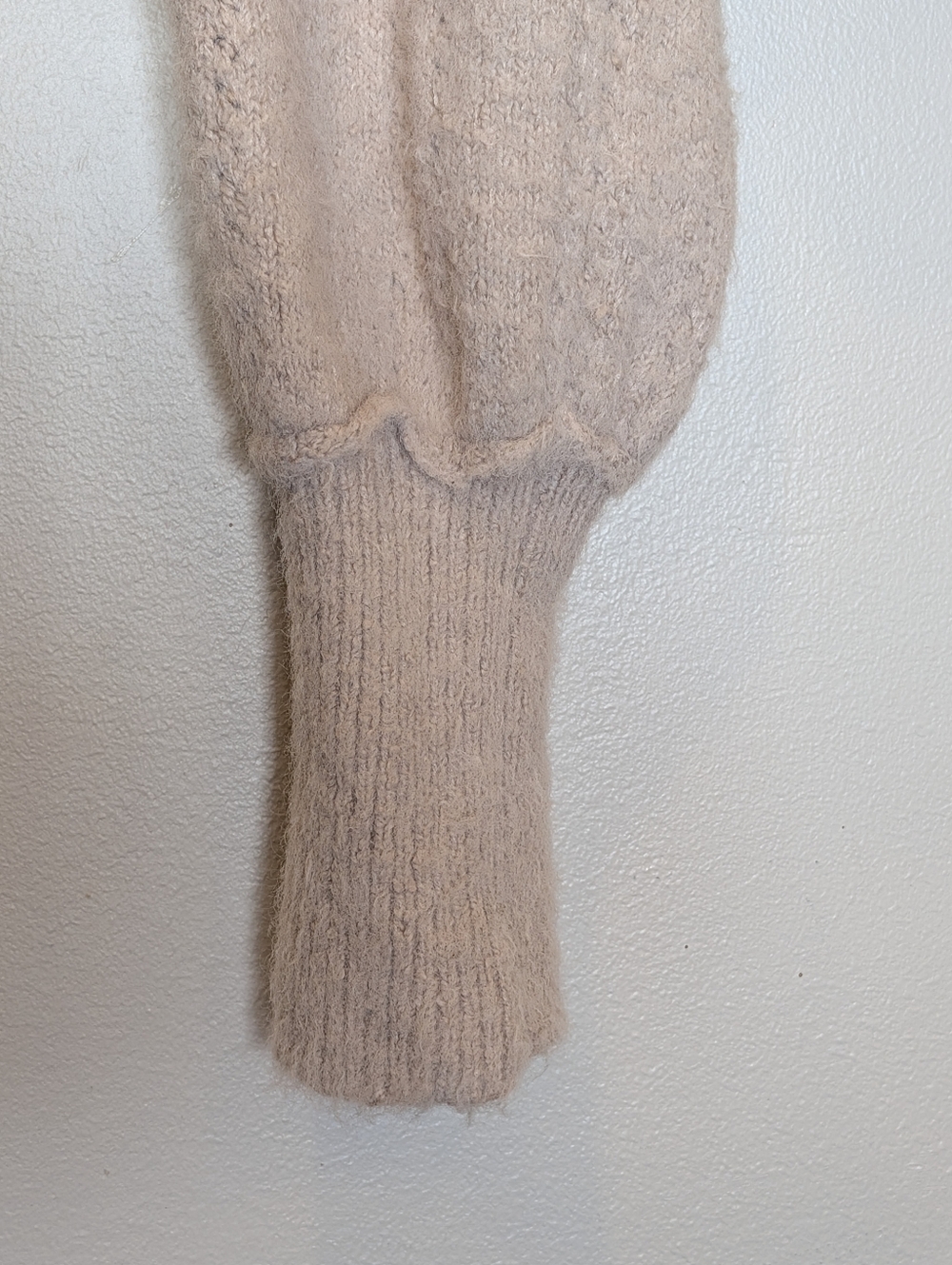 Free People Katie Pullover Square Neck Balloon Long Sleeve Pullover Sweater M - Picture 4 of 6